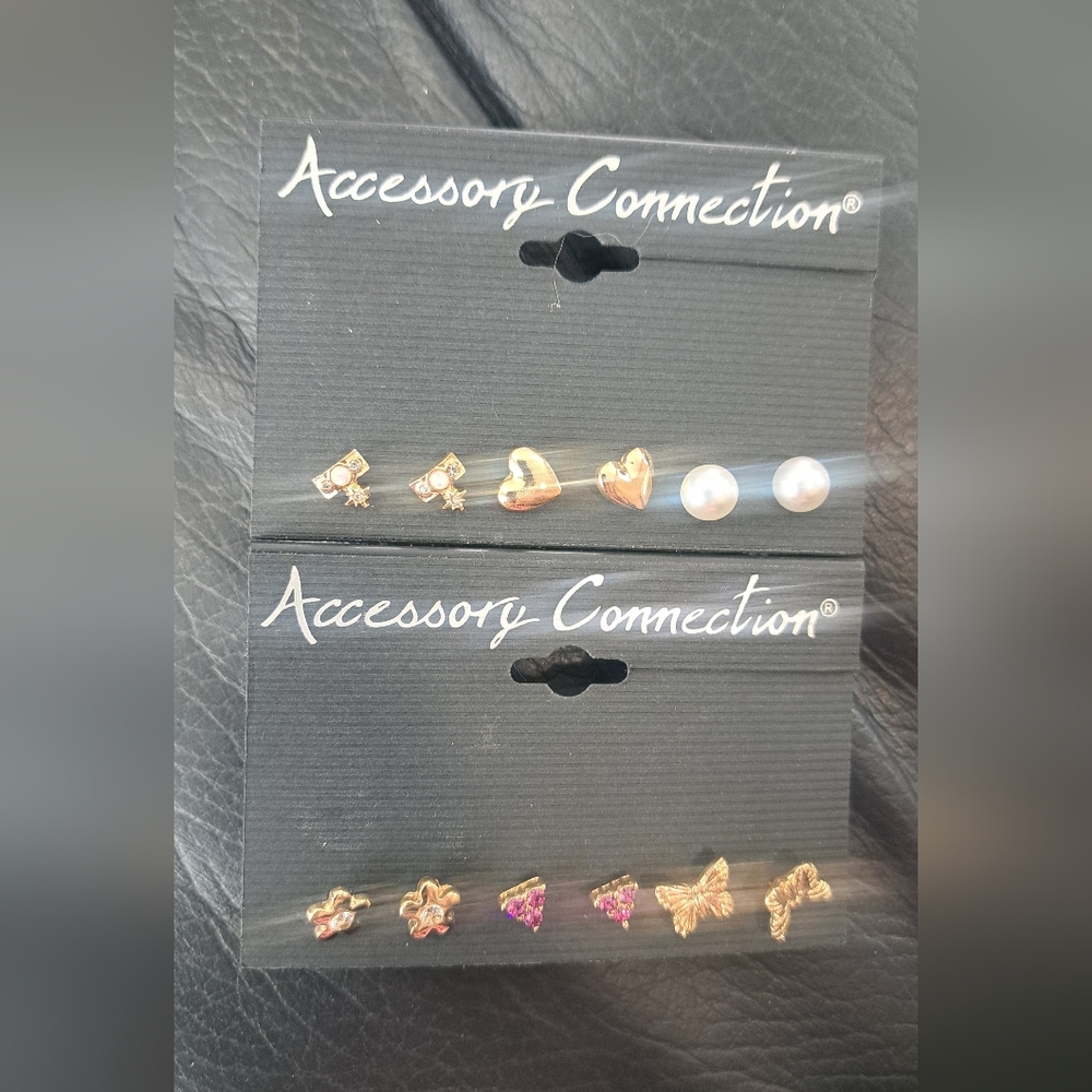 Accessory Connection: Set Of 2-Earring Stud Sets